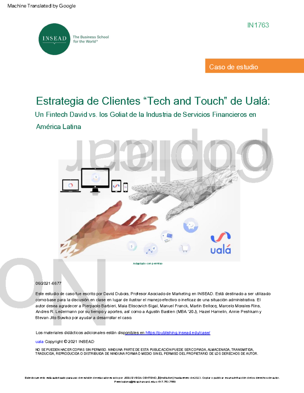 Uala's (Spanish) - caso - Estrategia de Clientes “Tech and Touch” de ...