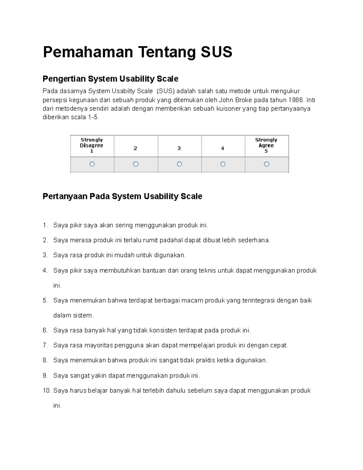 Pemahaman Tentang SUS - Pemahaman Tentang SUS Pengertian System ...