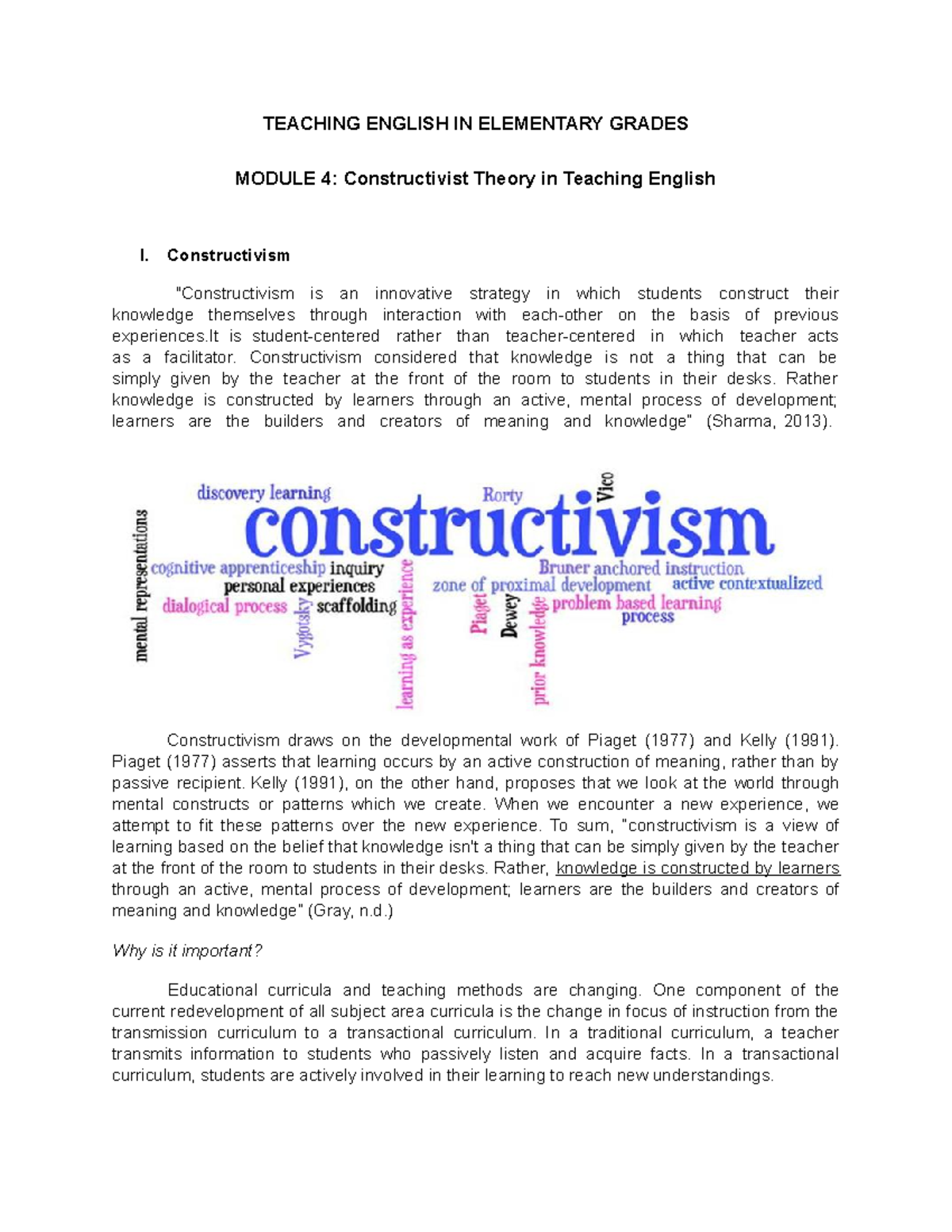 Module 4 - Lesson 4- Study Guides - TEACHING ENGLISH IN ELEMENTARY ...