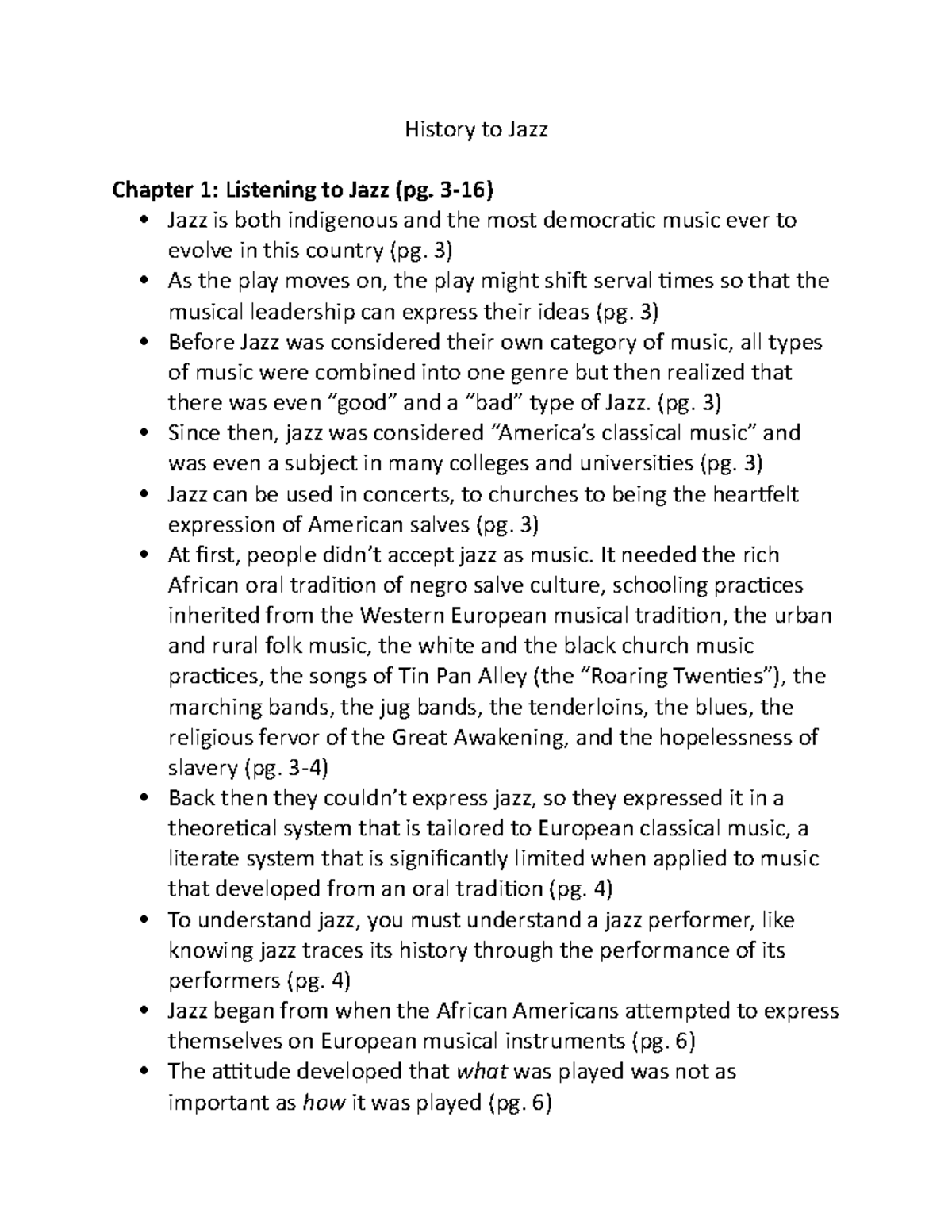 The History Of Jazz Worksheets Answer Key