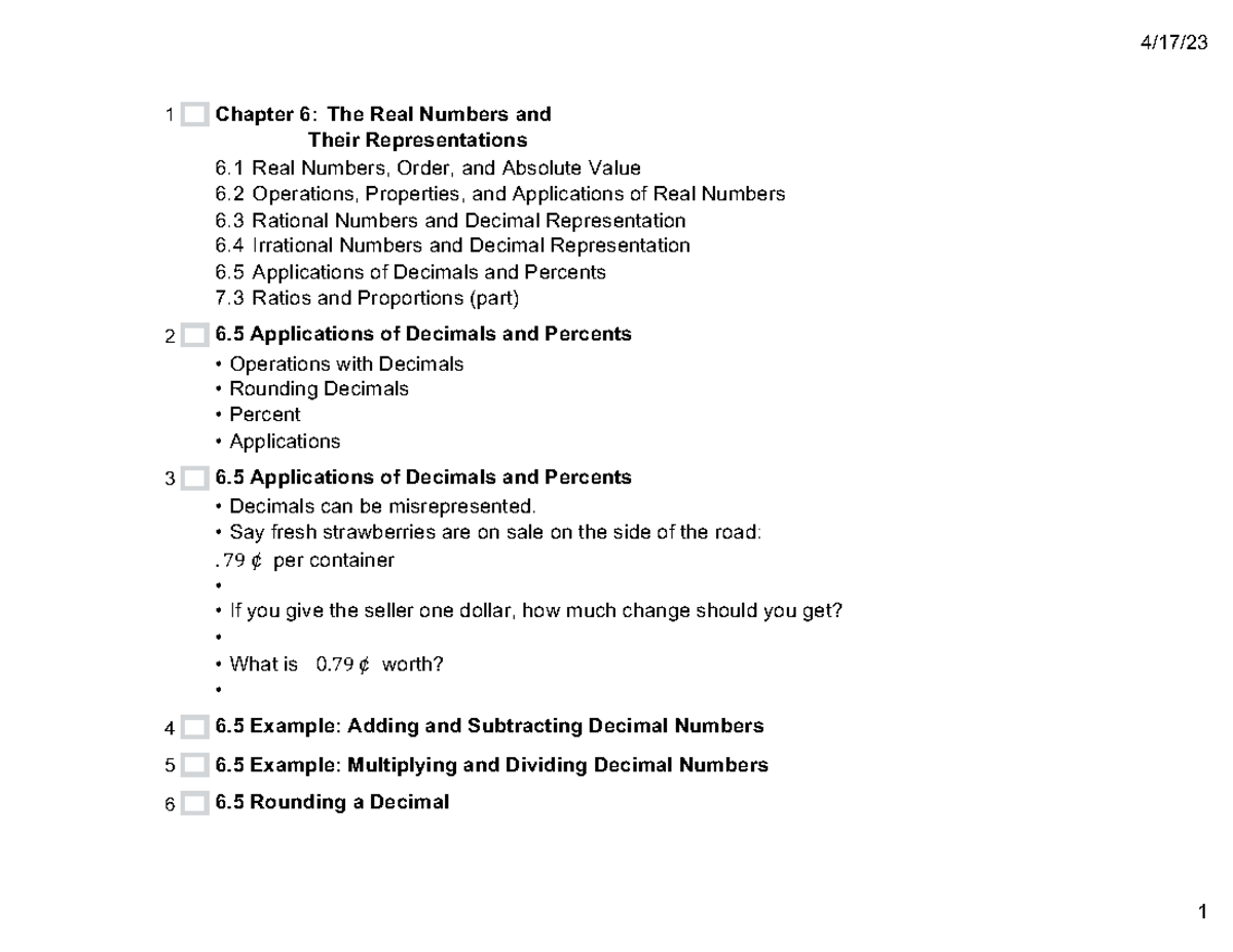 Chap+6 - chapter 6.5 lecture notes - 4/17/ 1 Chapter 6: The Real ...