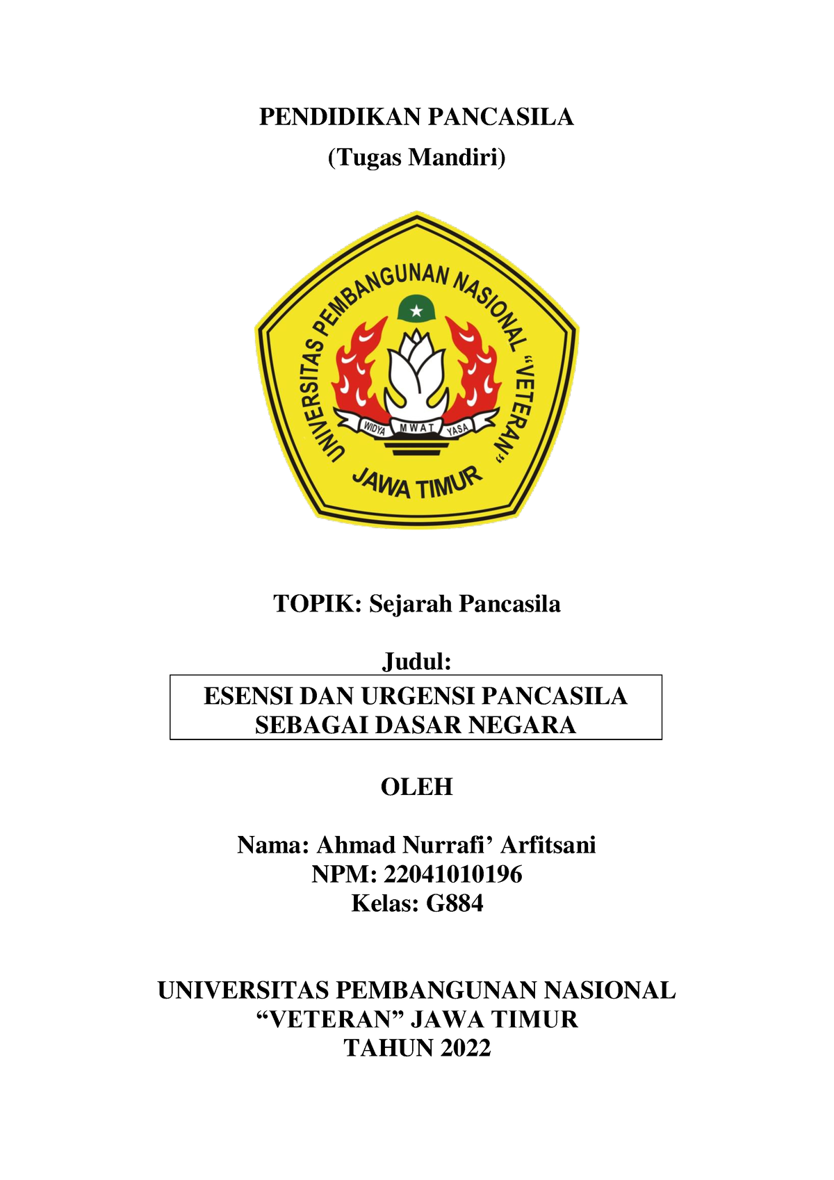 Esensi Dan Urgensi Pancasila Sebagai Dasar Negara - PENDIDIKAN ...