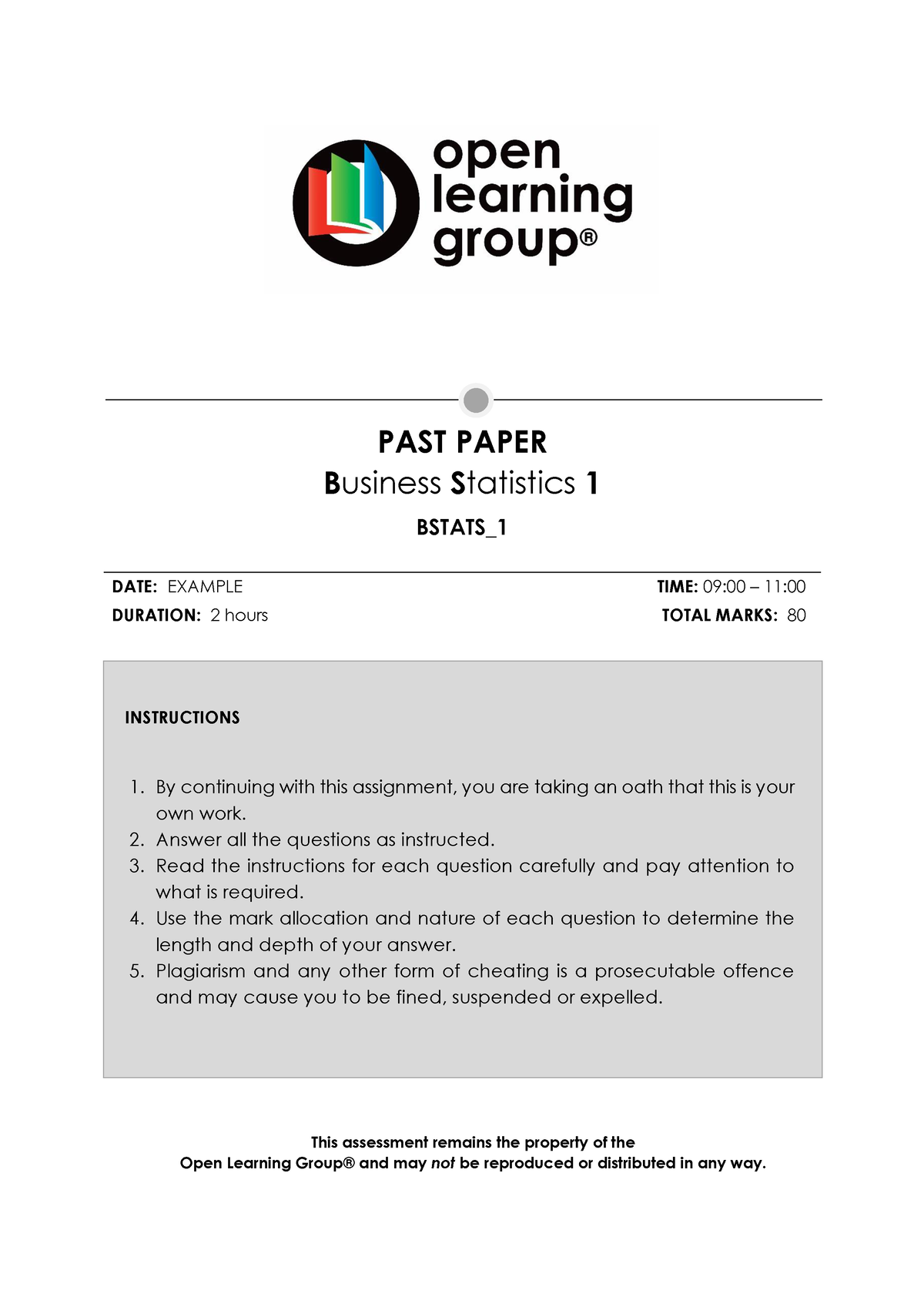 business statistics assignment 1