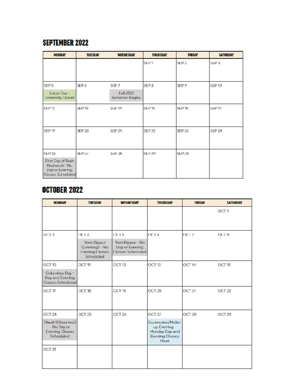 Fall 2022 graphical calendar - MAT 131 - Studocu