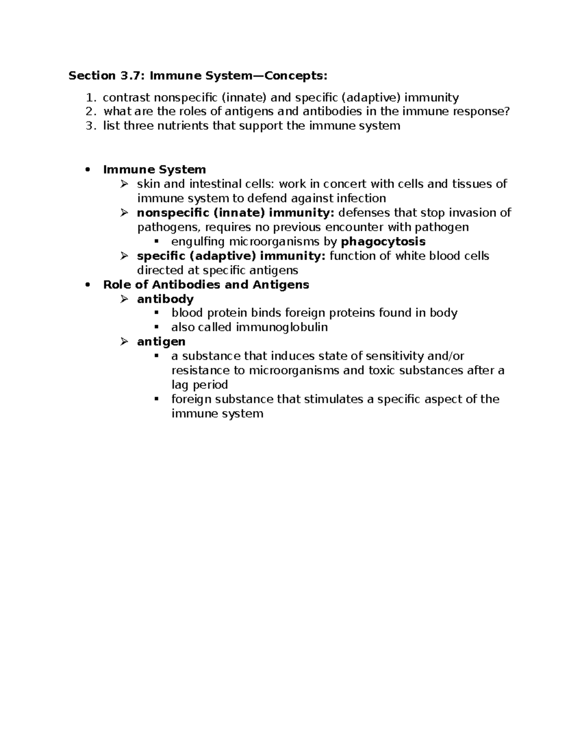NTS Ch 3 Sect 7 - Lecture notes from Introduction to Nutrition and ...
