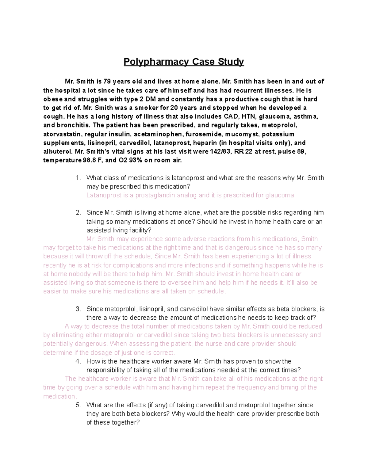 video case study polypharmacy