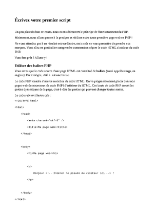 1.Découvrez le fonctionnement d'un site écrit en PHP - Un internaute ...