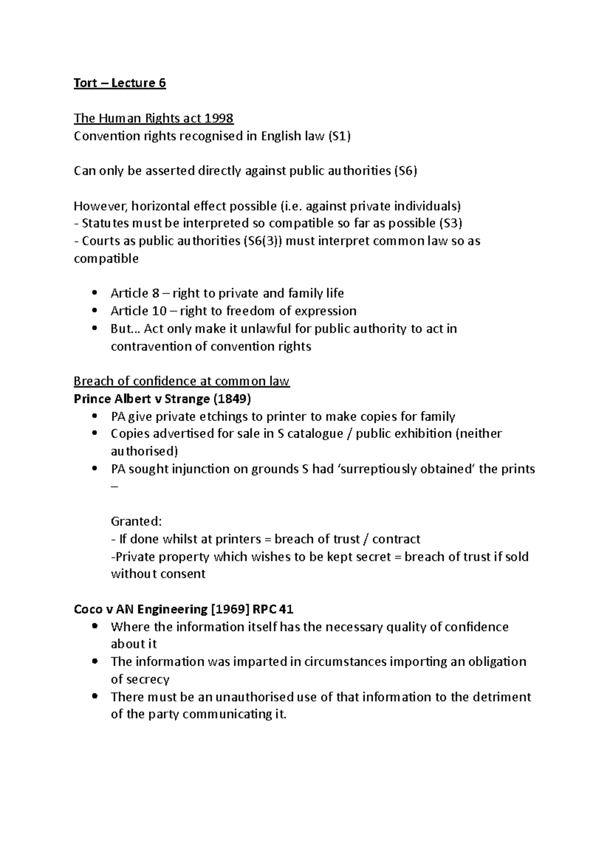 w6-lecture-tort-lecture-6-the-human-rights-act-1998-convention