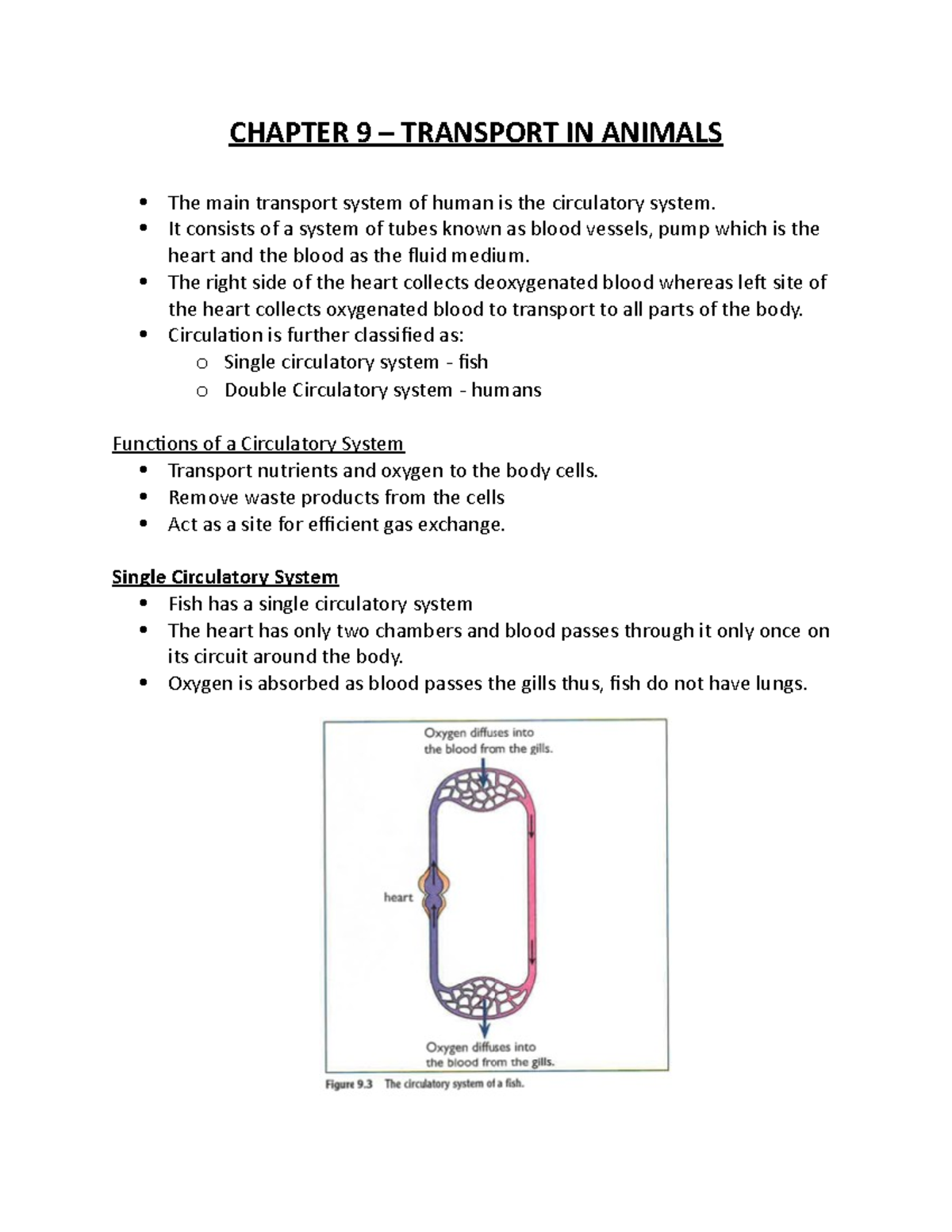 Chapter 9 - notes for reference on topic - CHAPTER 9 – TRANSPORT IN ...