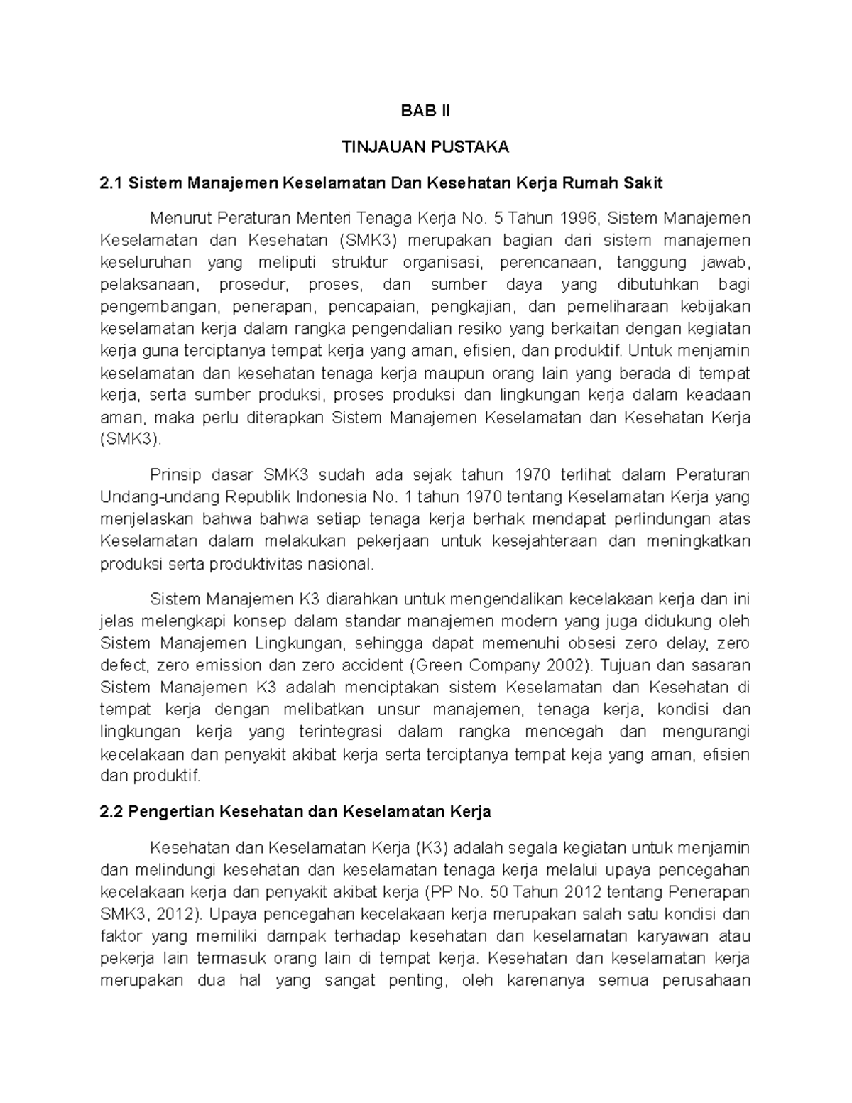 BAB II Tinjauan Pustaka Sistem Manajemen Rumah Sakit - BAB II TINJAUAN ...