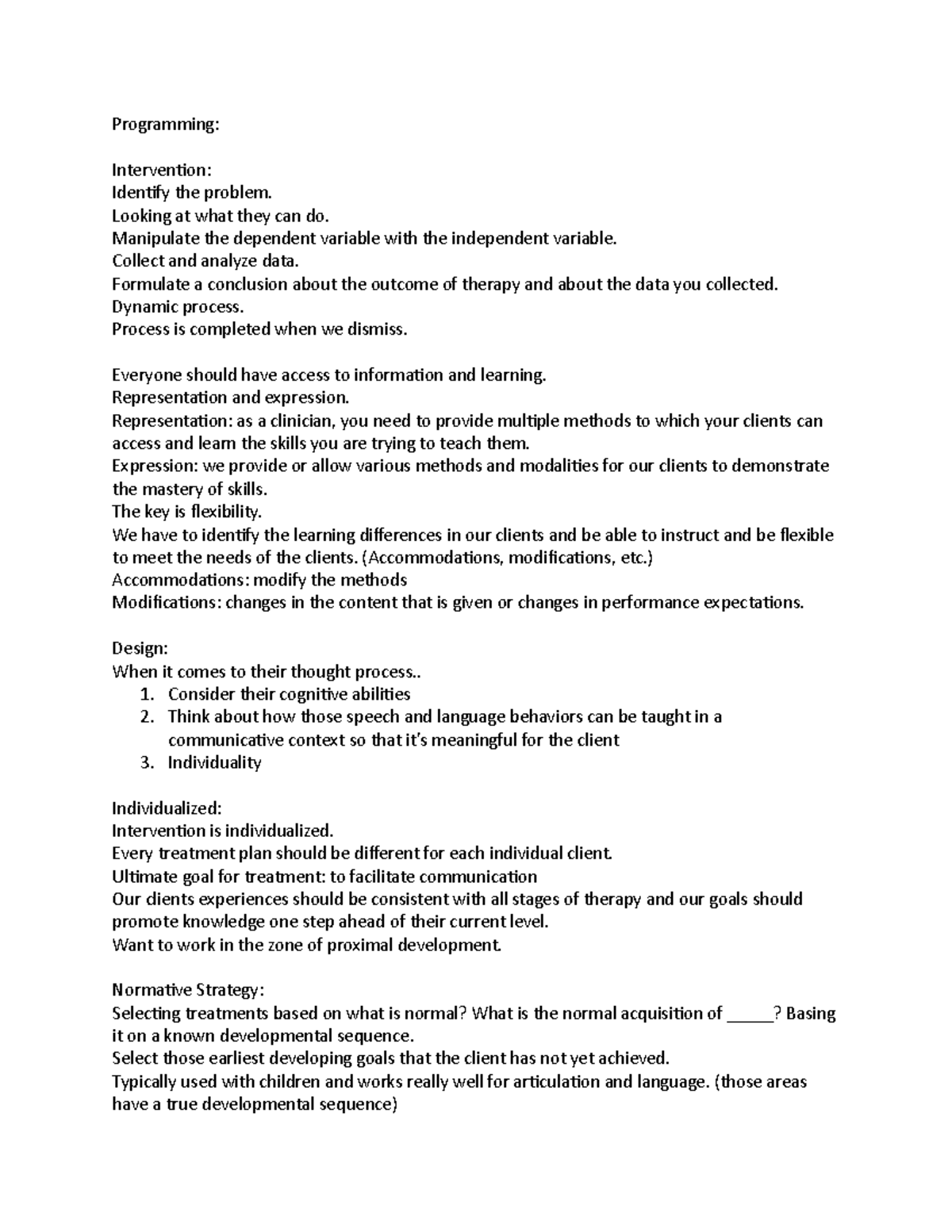 Programming - Lecture Notes - Programming: Intervention: Identify the ...