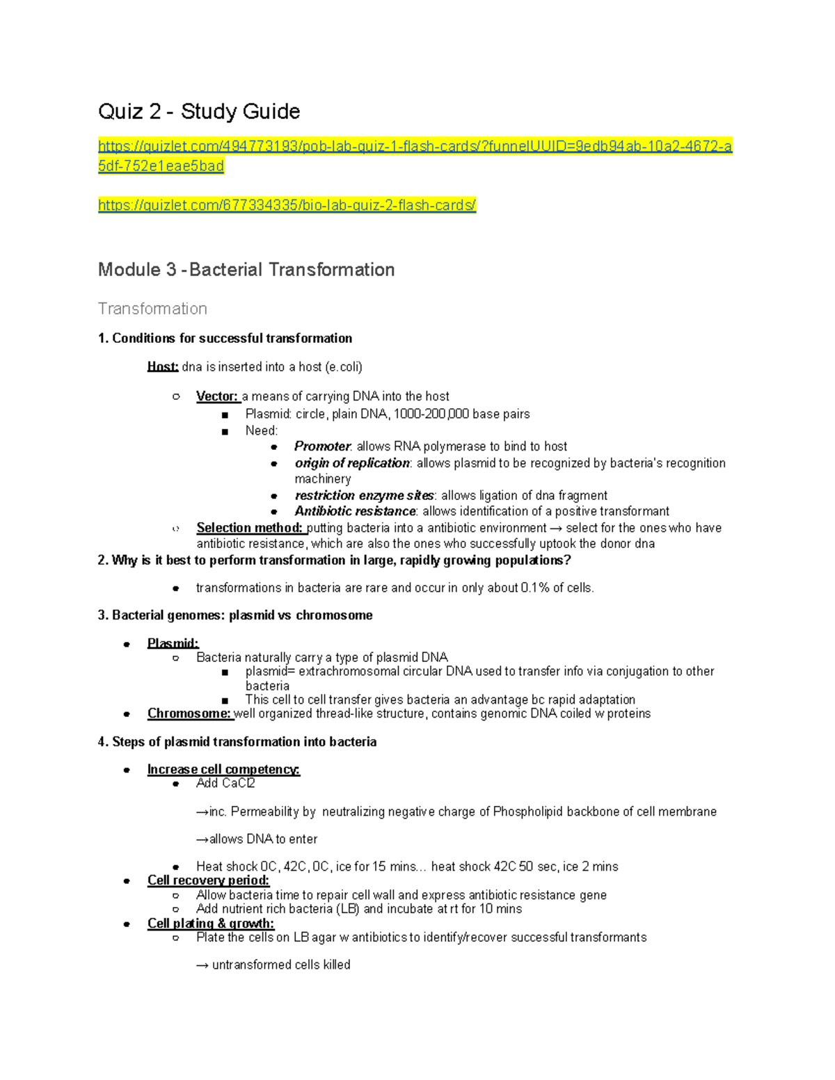 Bio Lab Quiz 2 Study Guide Quiz 2 Study Guide Studocu