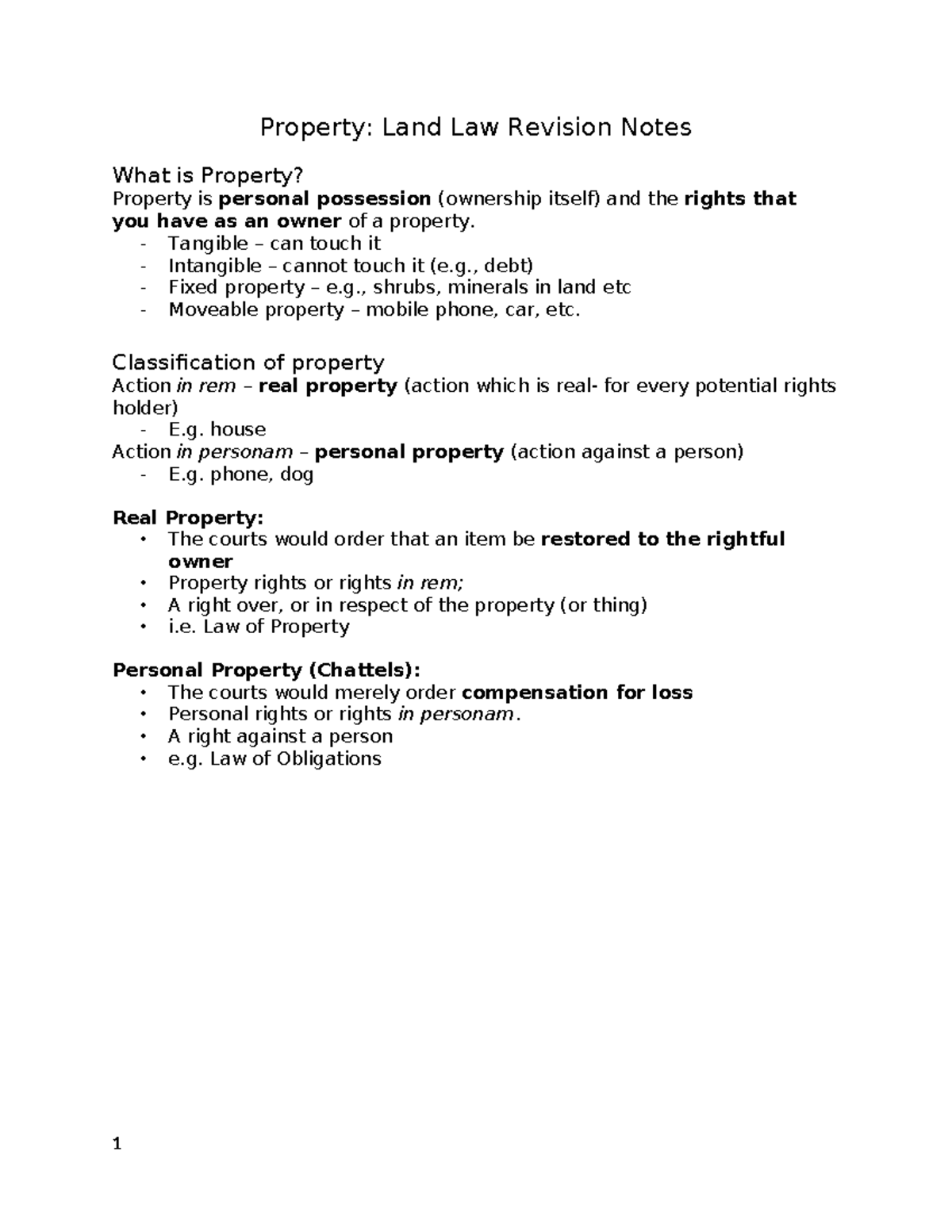 property-ii-sem-1-revision-property-land-law-revision-notes-what