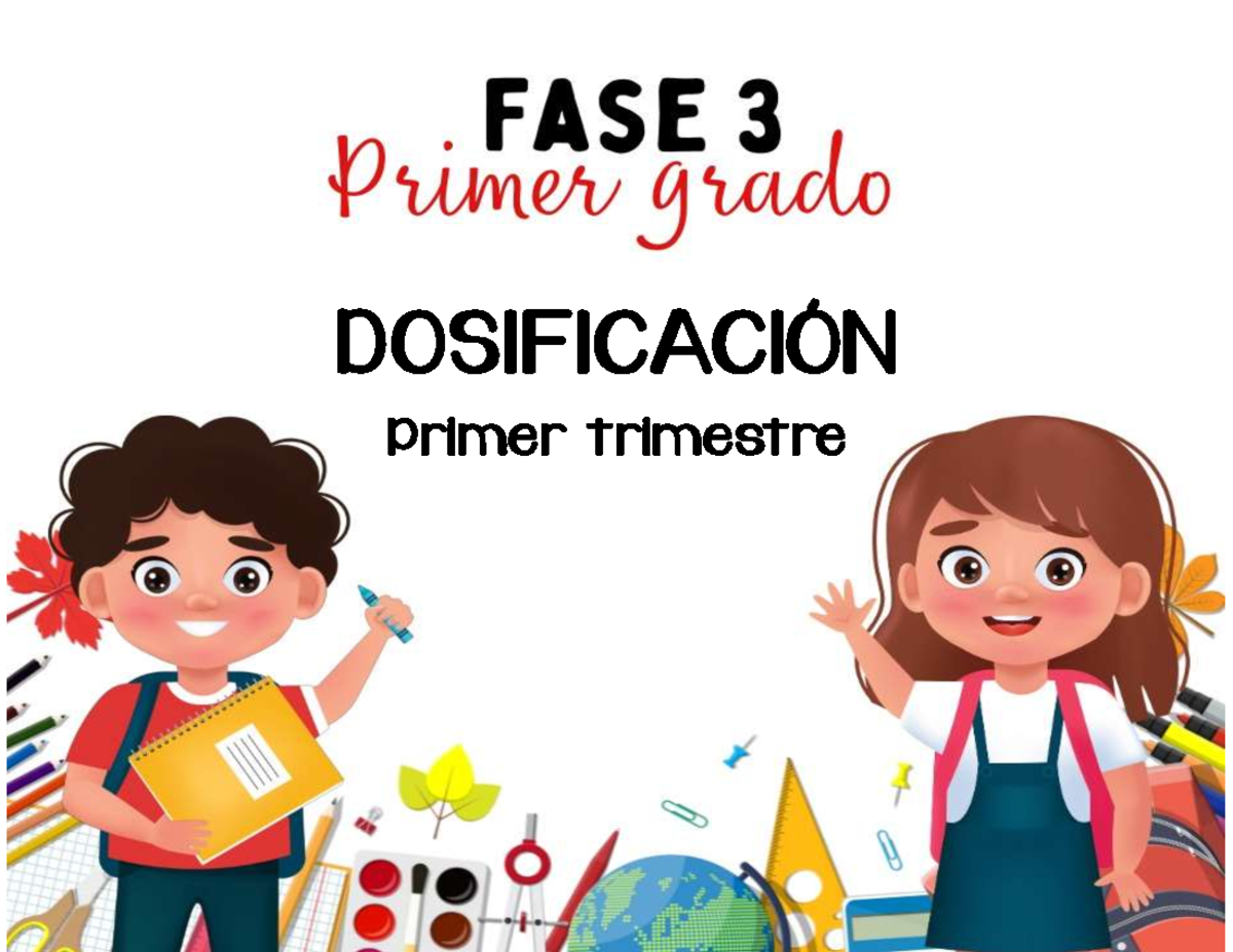 Dosificación Primer Grado - DOSIFICACIÓN Primer trimestre LENGUAJES