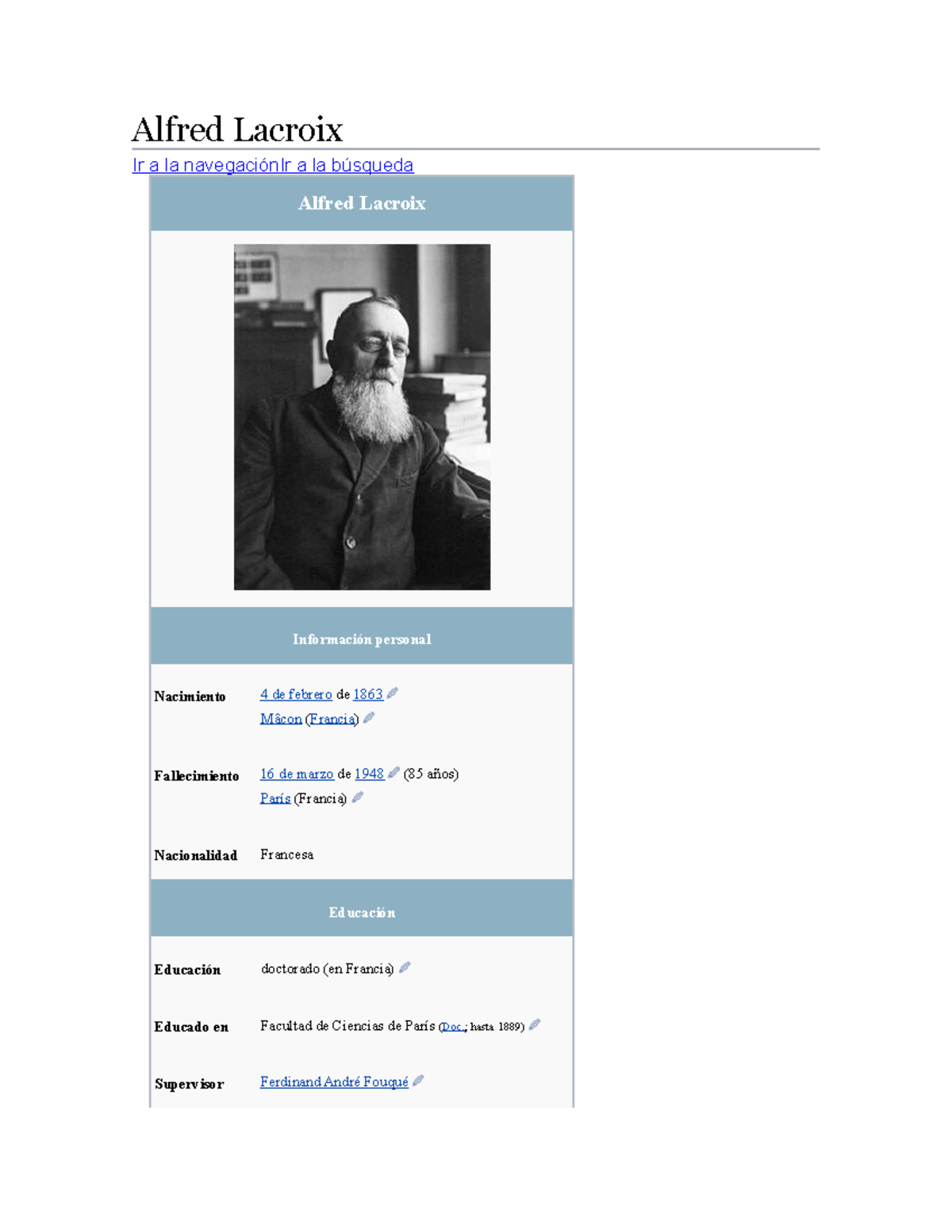 Alfred Lacroixas a sd asd as Alfred Lacroix Ir a la navegación Ir a