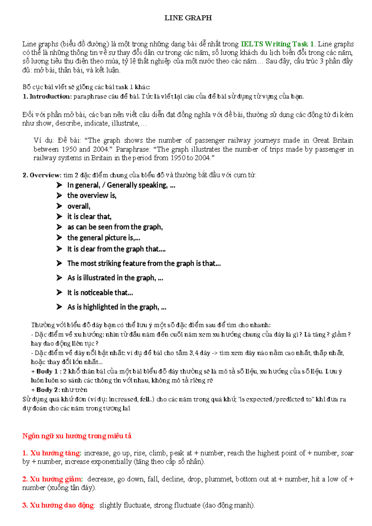 LINE Graph - LINE GRAPH Line graphs (biểu đồ đường) là một trong những ...