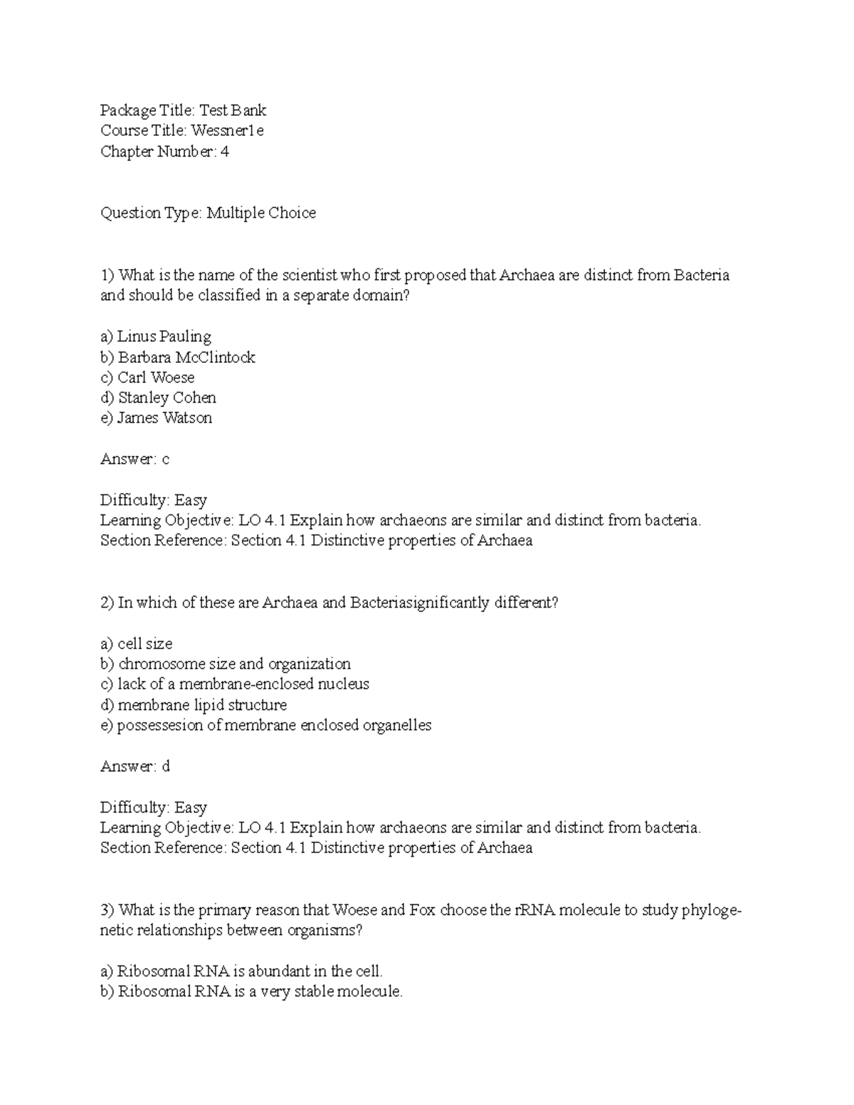 Ch04 - Teacher: Brandy Roberts Sample Test Questions from Chapter 4 ...