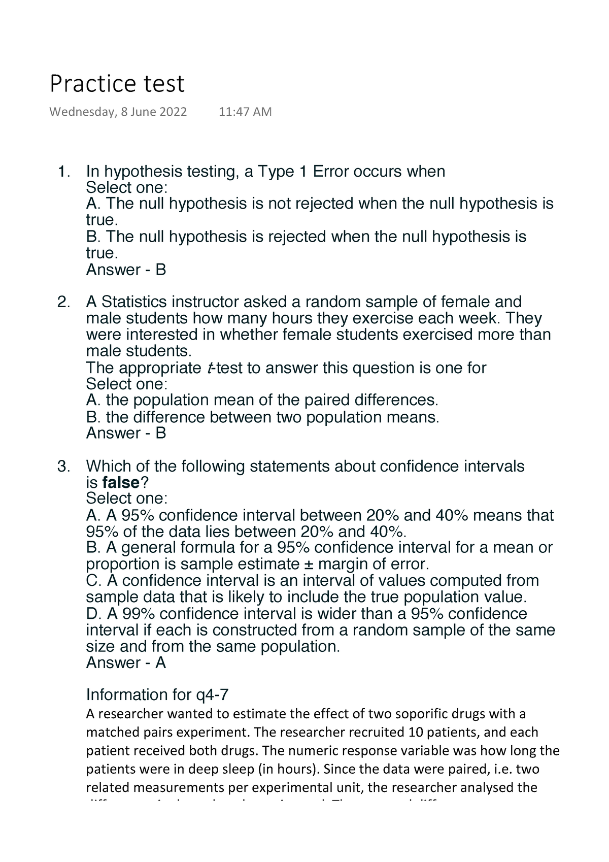 in hypothesis testing type 1 error occurs when