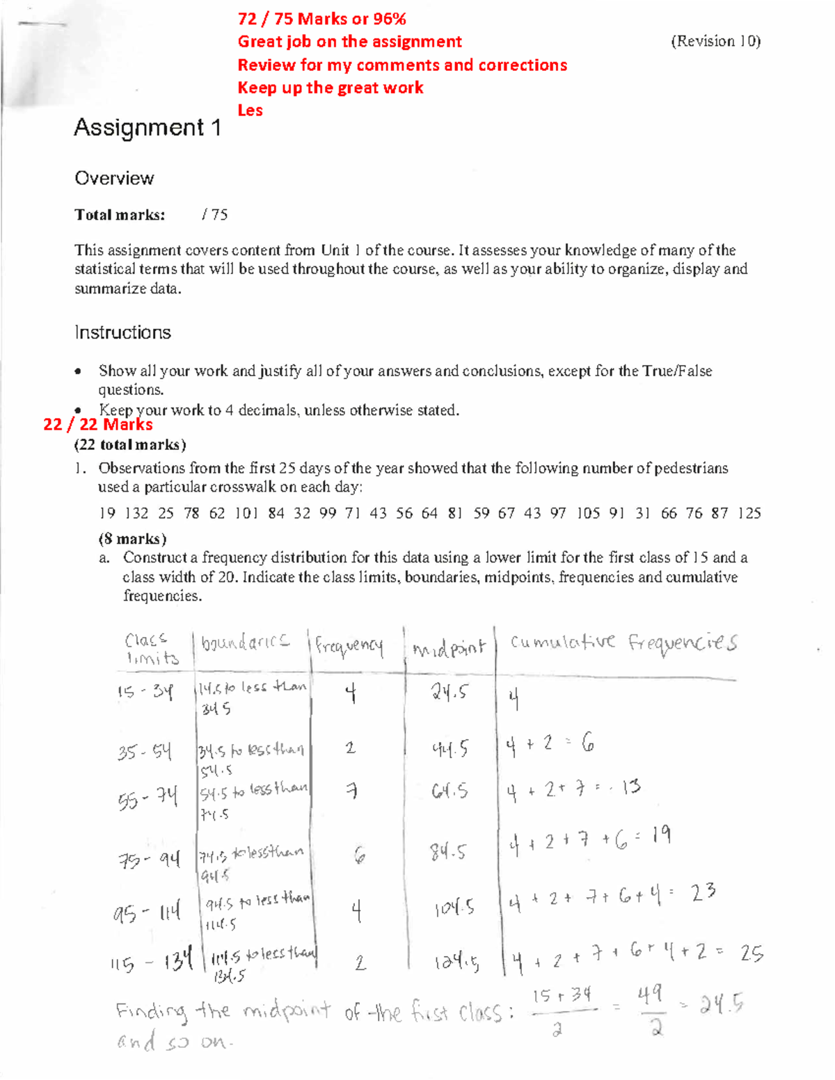 assignment 1 calculating grades project stem answers