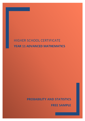 2023 Independent HSC Mathematics Standard 2 - Standard year 12 - Studocu