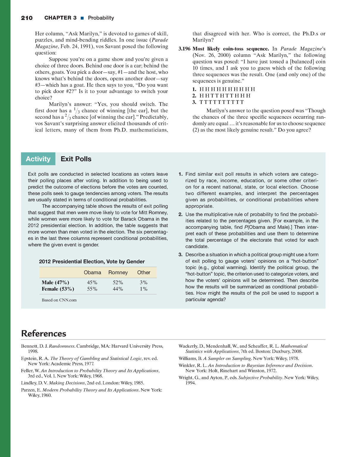 Statistics-71 - 210 CHAPTER 3 Probability that disagreed with her. Who ...