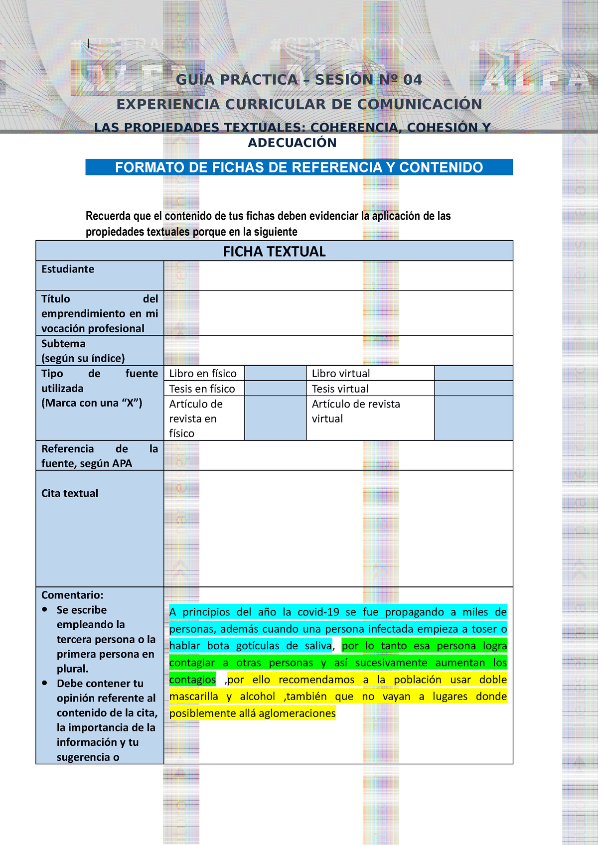 Formato PARA EL Examen Parcial - | GUÍA PRÁCTICA – SESIÓN Nº 04 ...