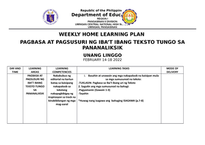 AP10 Q2 Mod2 Mga-isyu-sa-paggawa - Araling Panlipunan Ikalawang ...