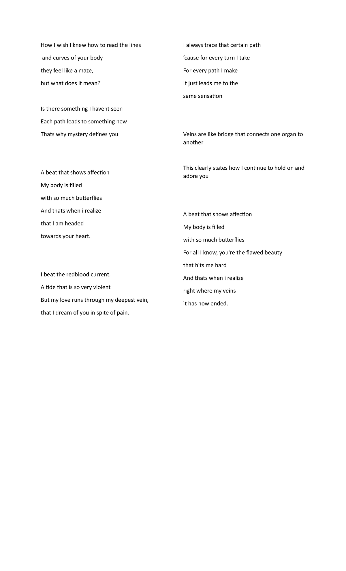 Poem-song - For educational purposes only - How I wish I knew how to ...