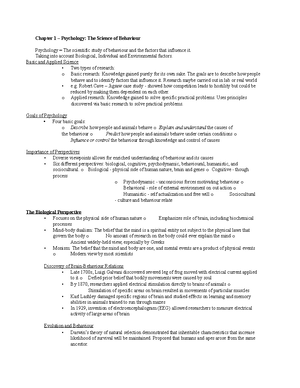 Psych Bible - Chapter 1 – Psychology: The Science of Behaviour ...