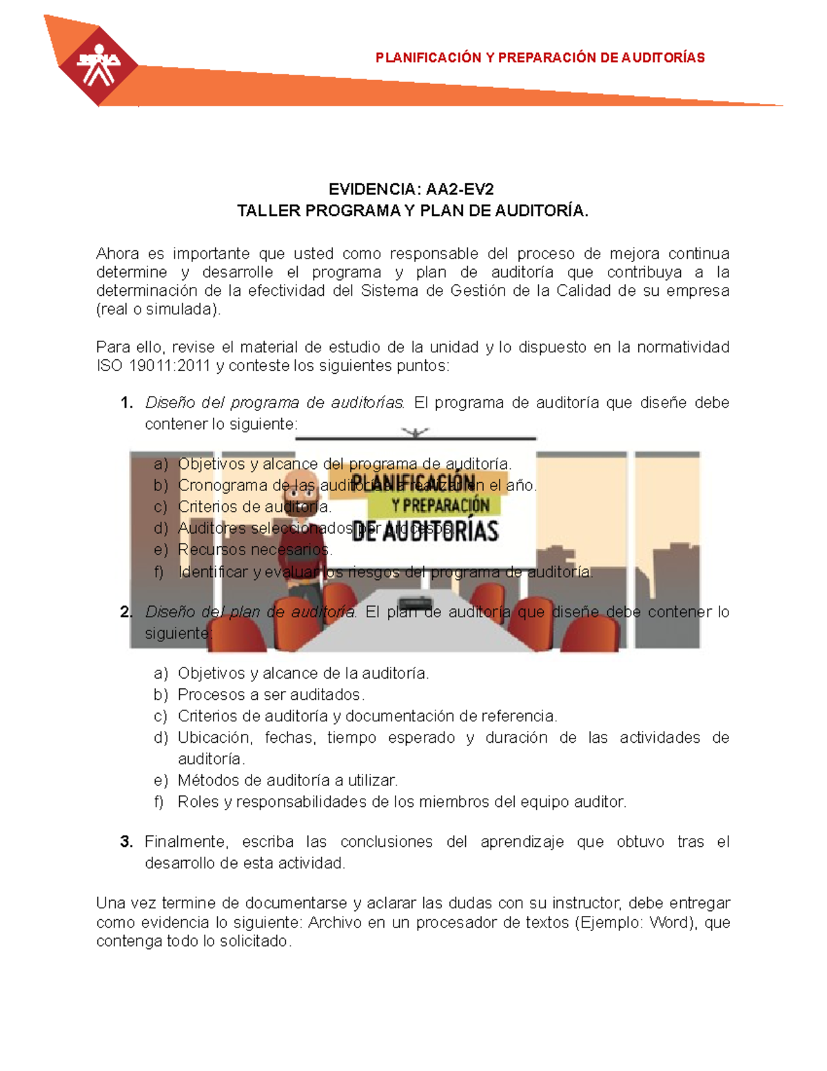 Formato Evidencia AA2 Ev2 Taller Programa y Plan de Auditoria ...