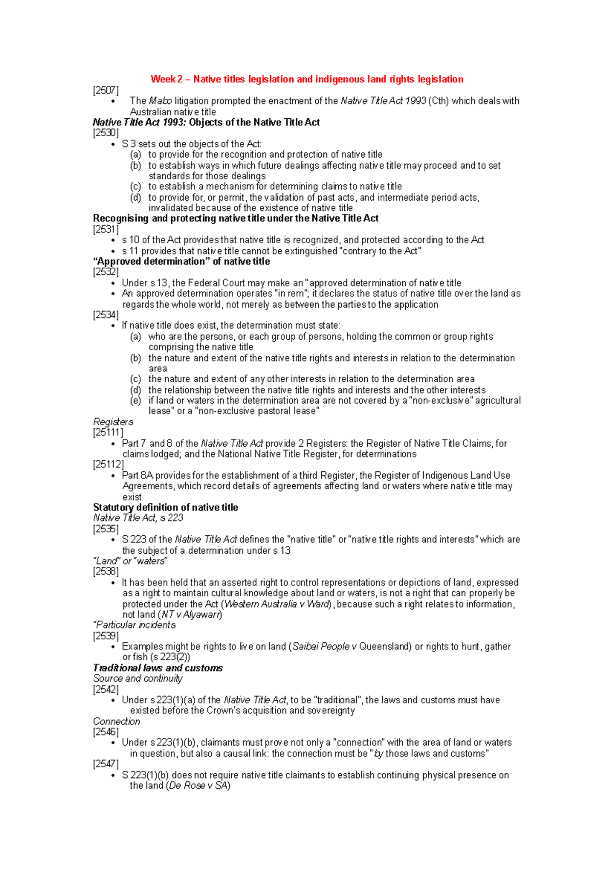 summary-land-law-complete-week-2-native-titles-legislation-and
