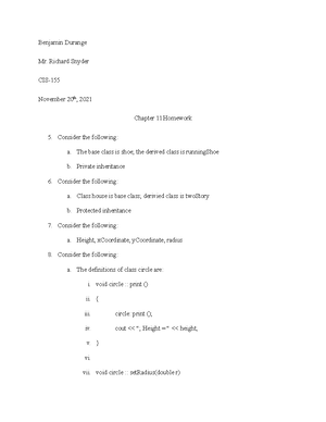 Chapter 3 Homework CIS - CIS-155- September 10th, 2021 Chapter 3 ...