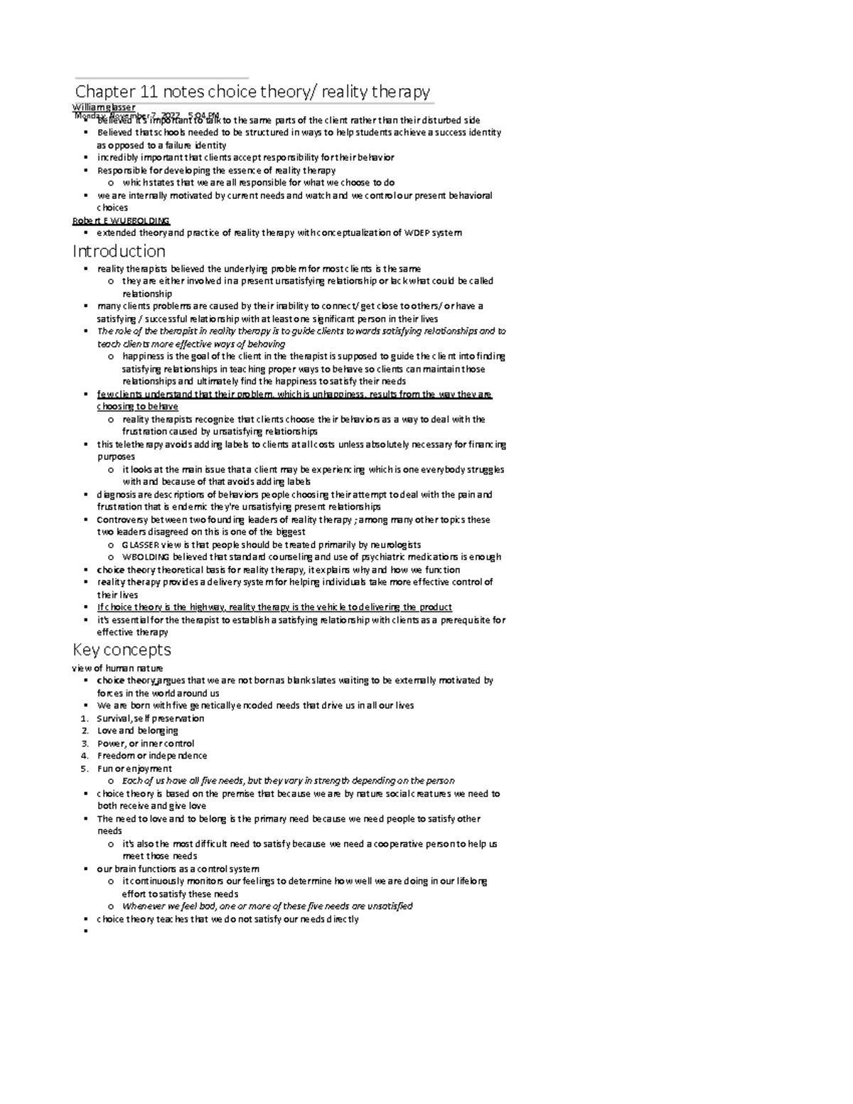 Pcn 107 textbook notes chapter 11 - Chapter 11 notes choice theory ...