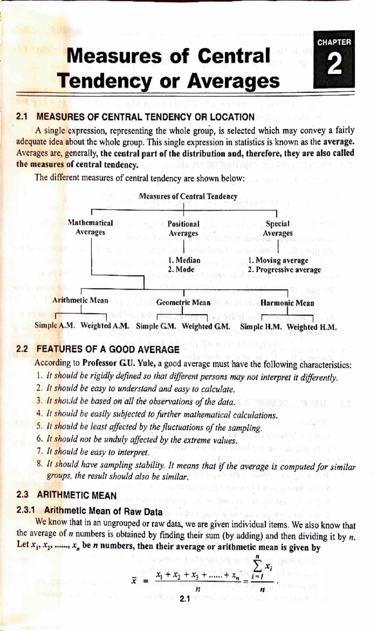 Managerial Statistics- Arora - CHAPTER Measures of Central 2 Tendency ...