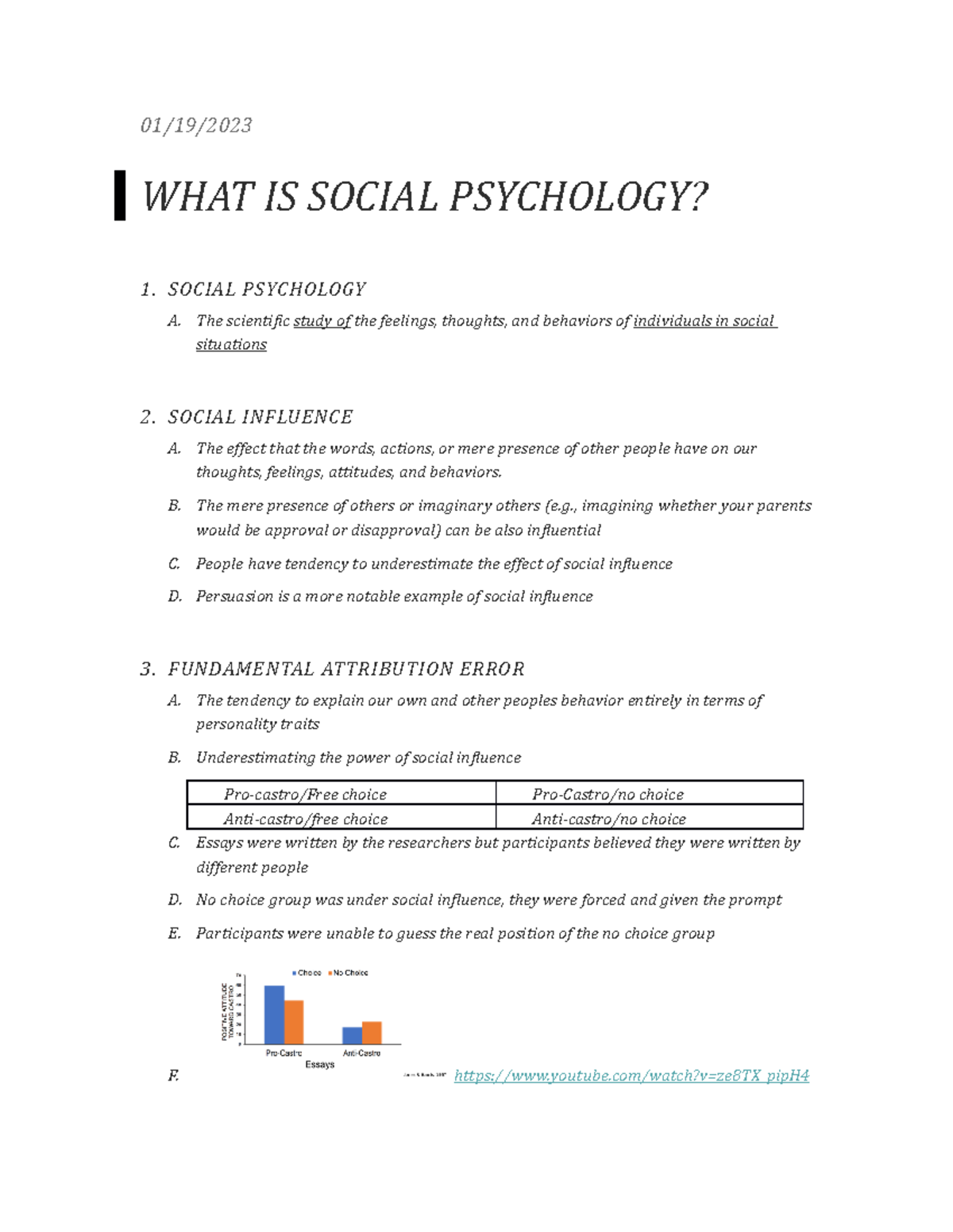 CH1 And 2 Social Psych - BKP - 01/19/ WHAT IS SOCIAL PSYCHOLOGY? 1 ...