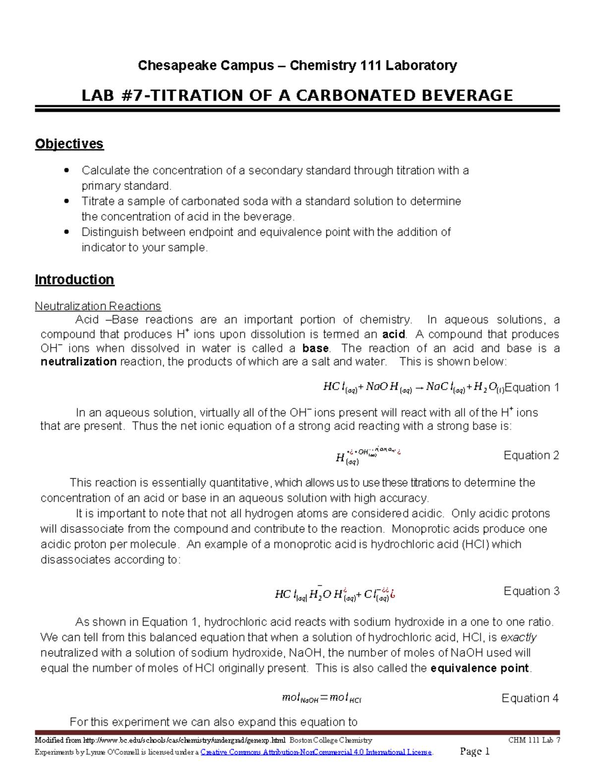 CHM+111+Lab+7+Titration+of+a+Carbonated+Beverage+Final+Version ...