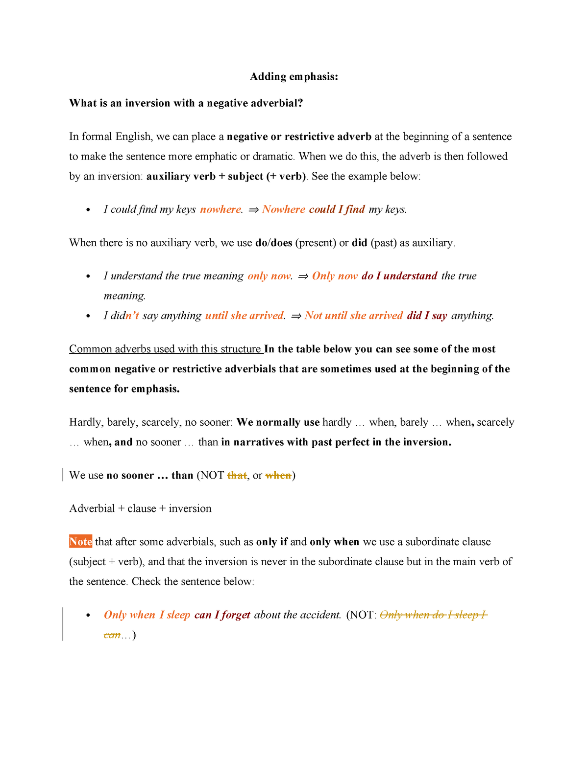 Adding Emphasis - Advanced Grammar - Adding Emphasis: What Is An ...