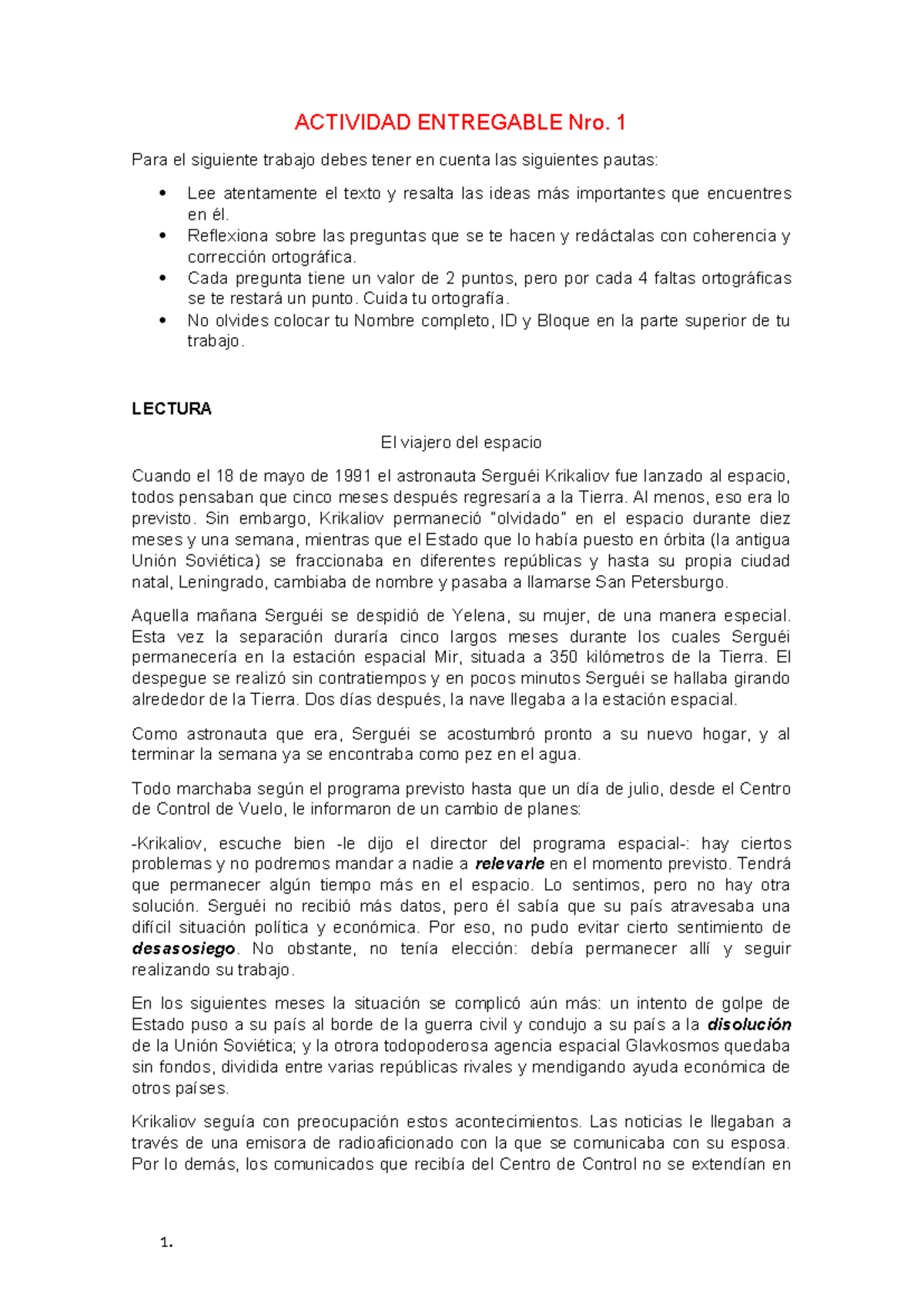 SPSU-860 Actividadentregable 001 (1) Lenguaje Y Comunicaion - ACTIVIDAD ...