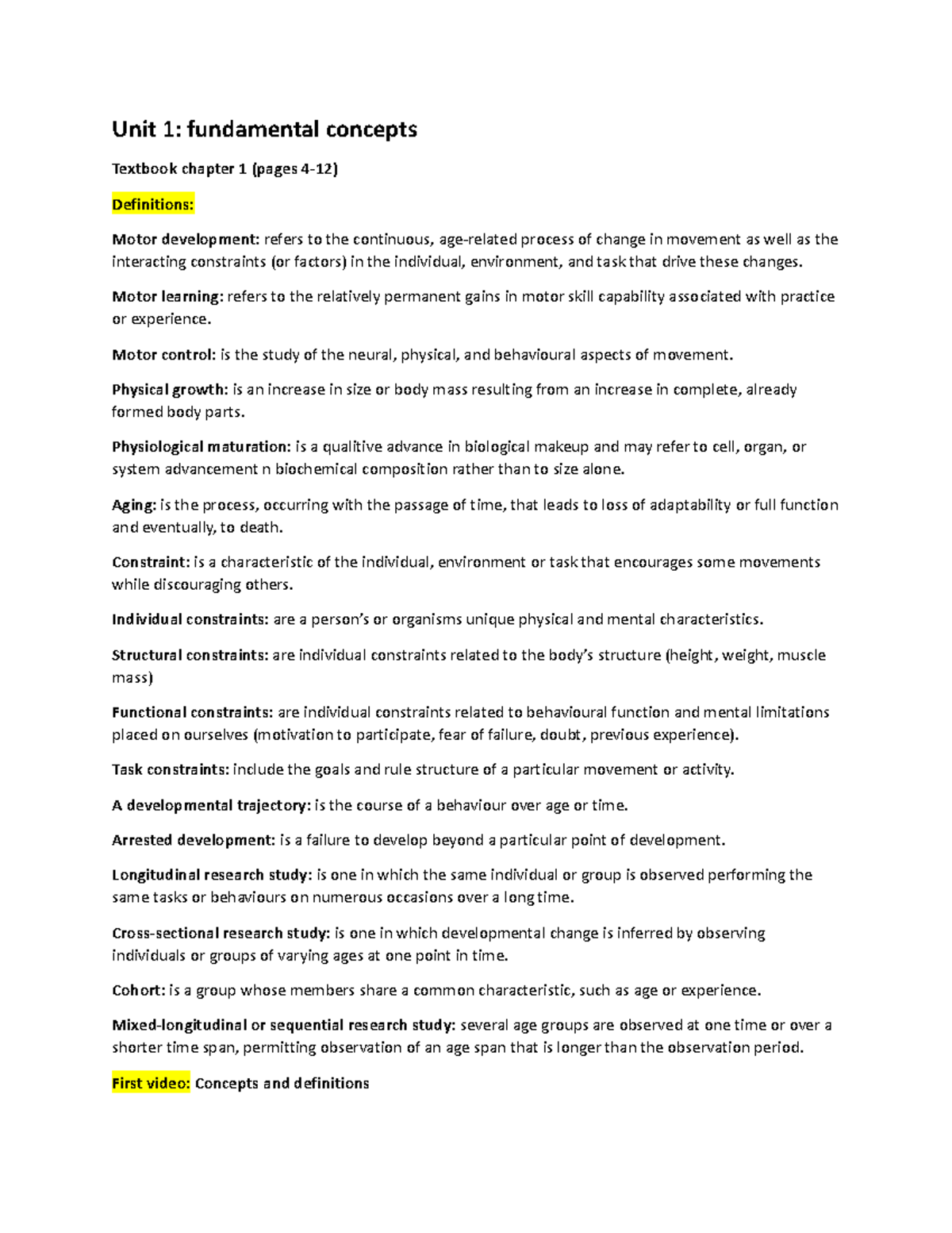 Unit 1 - Fundamnetal Concepts - Unit 1: Fundamental Concepts Textbook ...