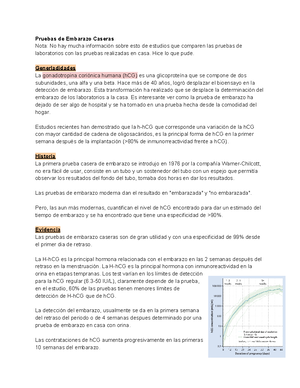 Prueba de embarazo casera best sale con cadena