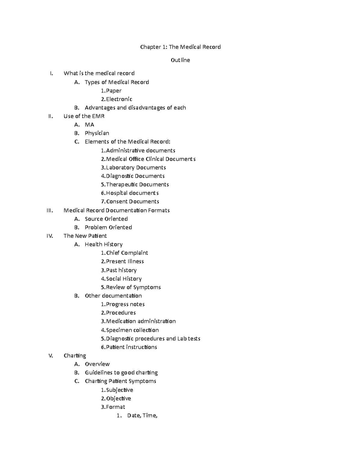 chapter-1-lecture-outline-chapter-1-the-medical-record-outline-i