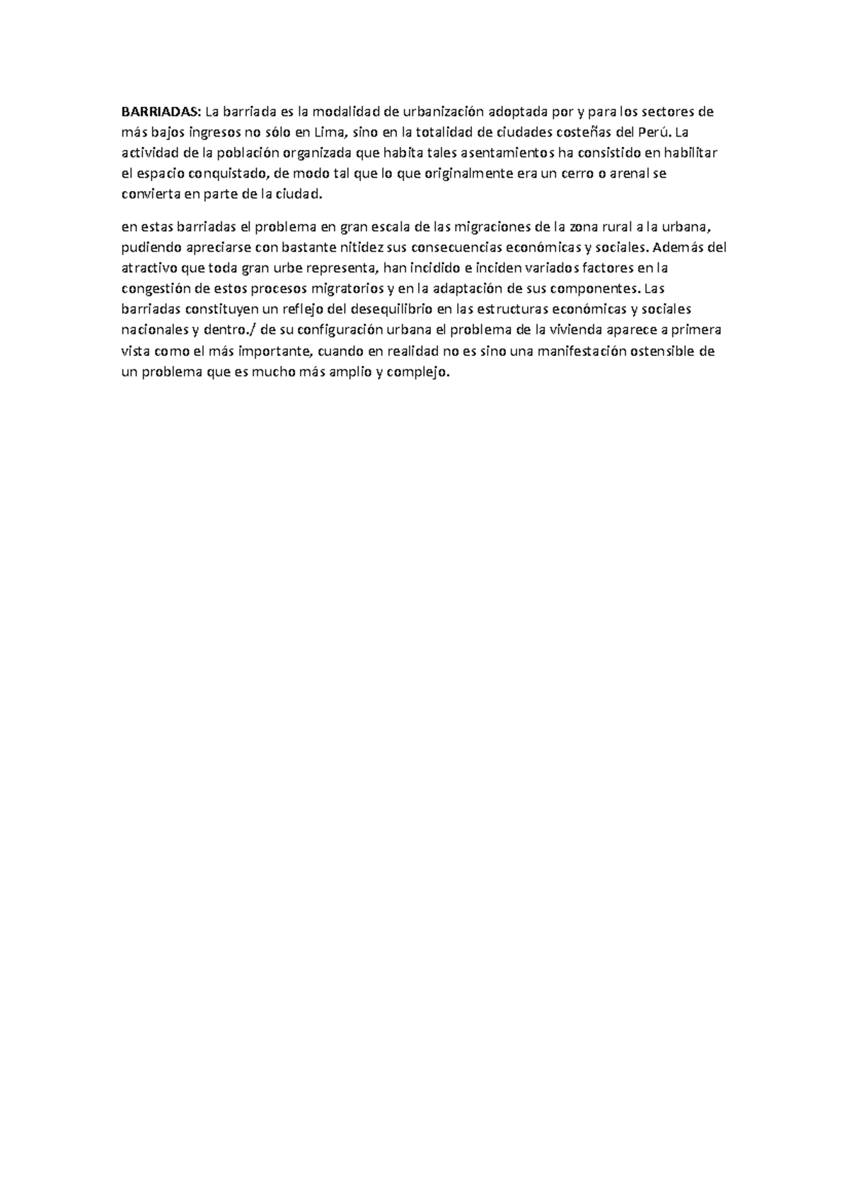 Barriadas - bbbbbbbbbbbb - BARRIADAS: La barriada es la modalidad de ...