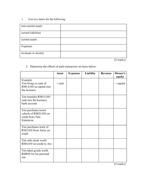 Exercise Ekhlas Enterprise Chapter 4-2 ACC117 - 1 SAR_ACC117/106 ...