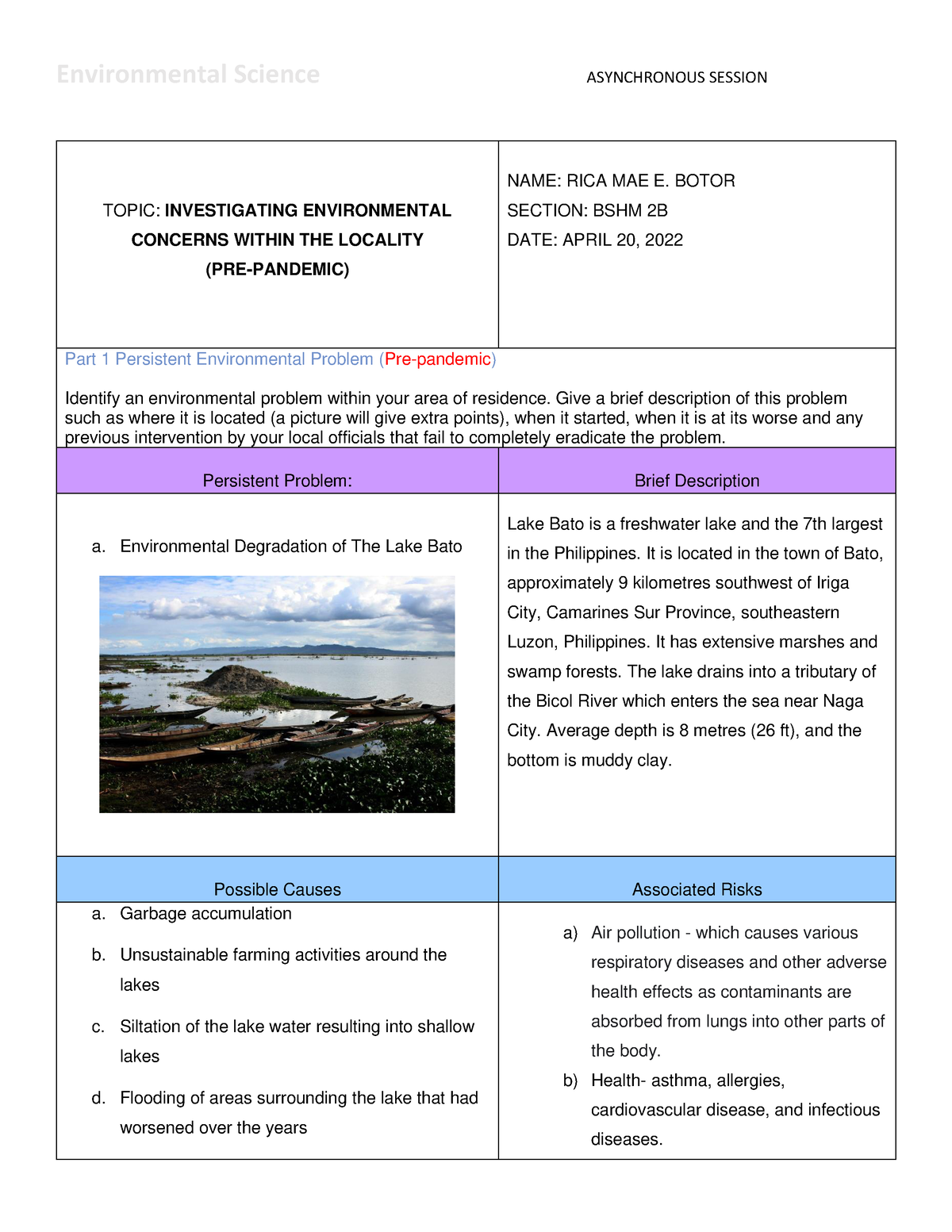 Envisci Ch6 - Module Questions - Environmental Science ASYNCHRONOUS ...