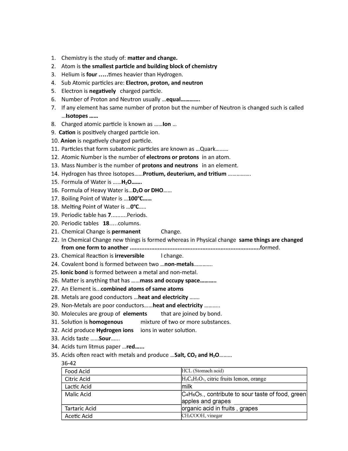 chemistry 30 assignment answer key