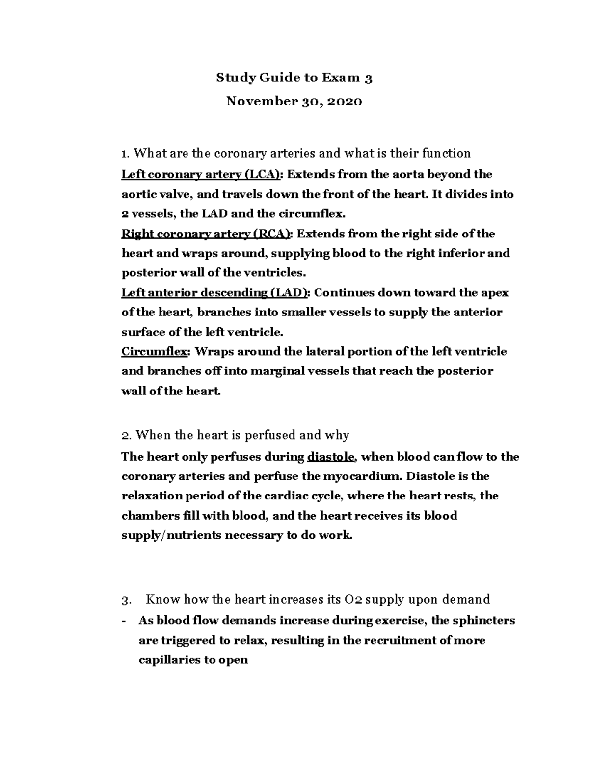 Exam Iii Study Guide Exercise Physiology Exam 3 Notes Dr Kokkinos Exam Iii Study Guide Exercise Physiology Exam 3 Notes Dr Kokkinos