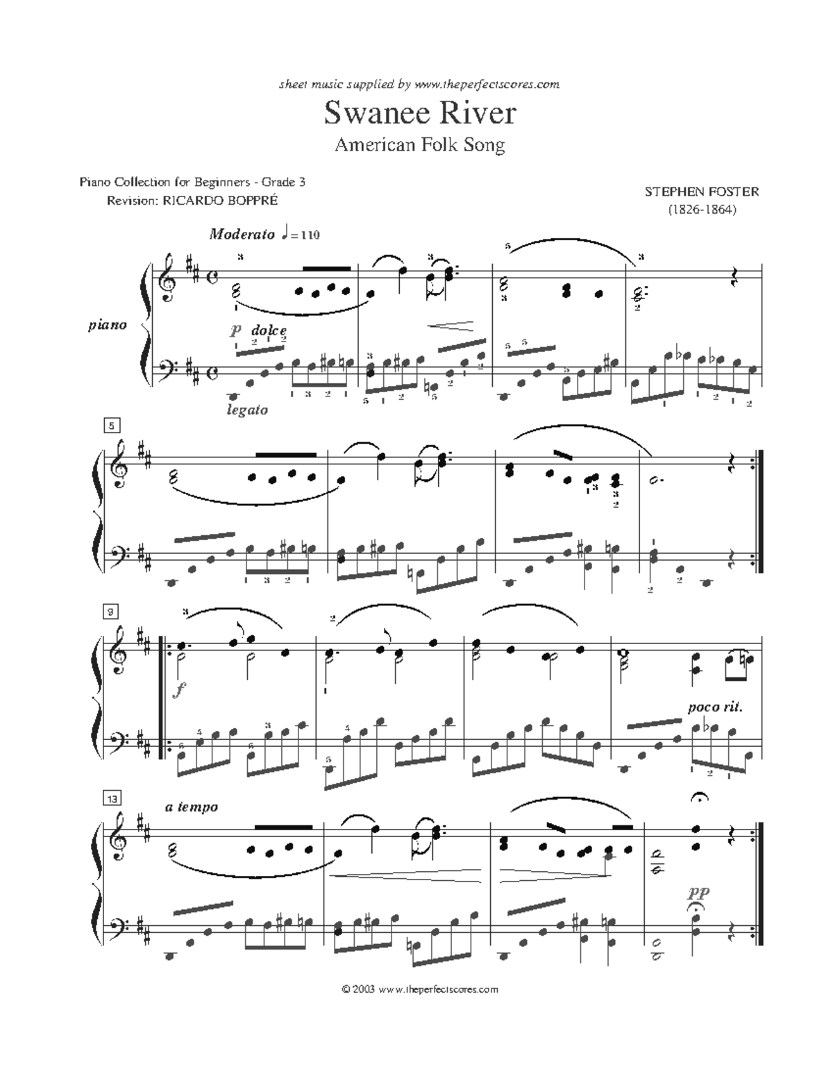 Music Sheet Sample