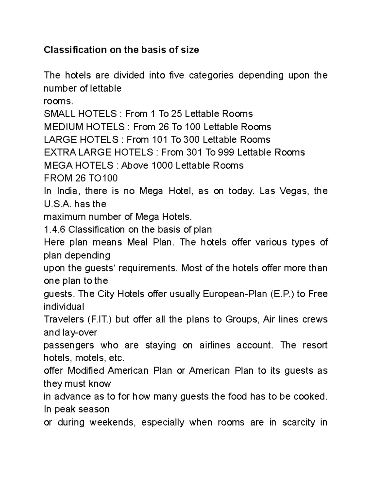 classification-on-the-basis-of-size-hospitality-classification-on-the