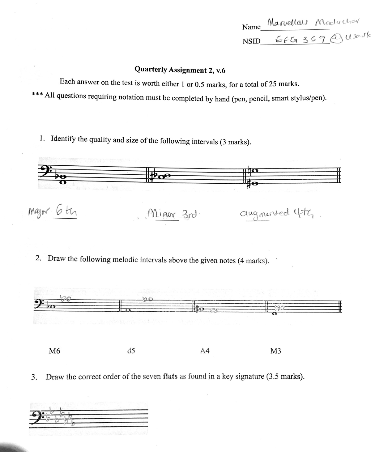 Quaterly assignment 2 - Mus 101.3 - Studocu