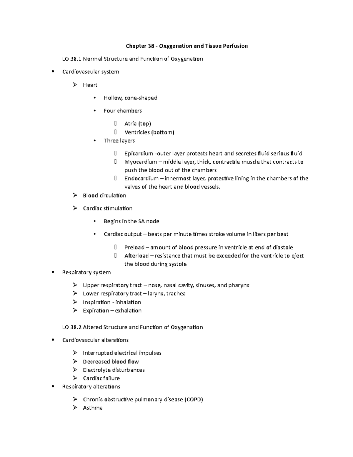 Chapter 38 - Oxygenation And Tissue Perfusion - Chapter 38 ...